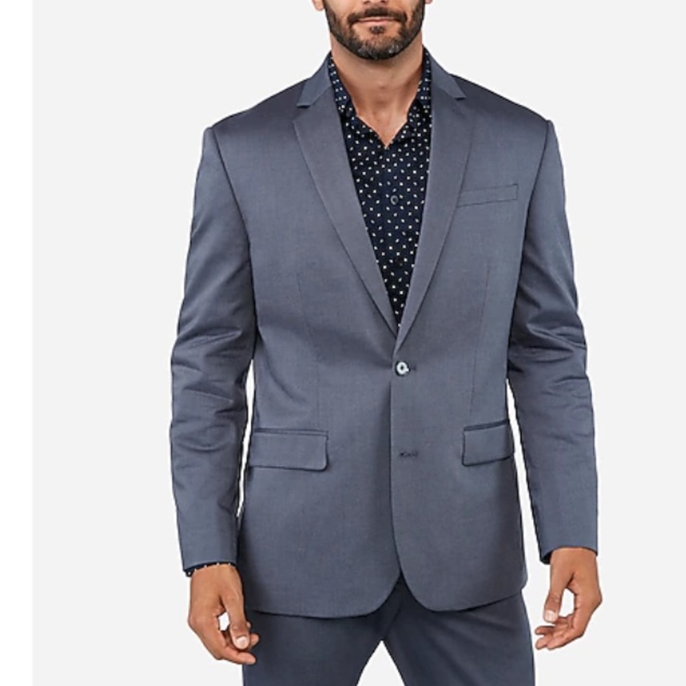 Express Oxford Stretch Suit Jacket